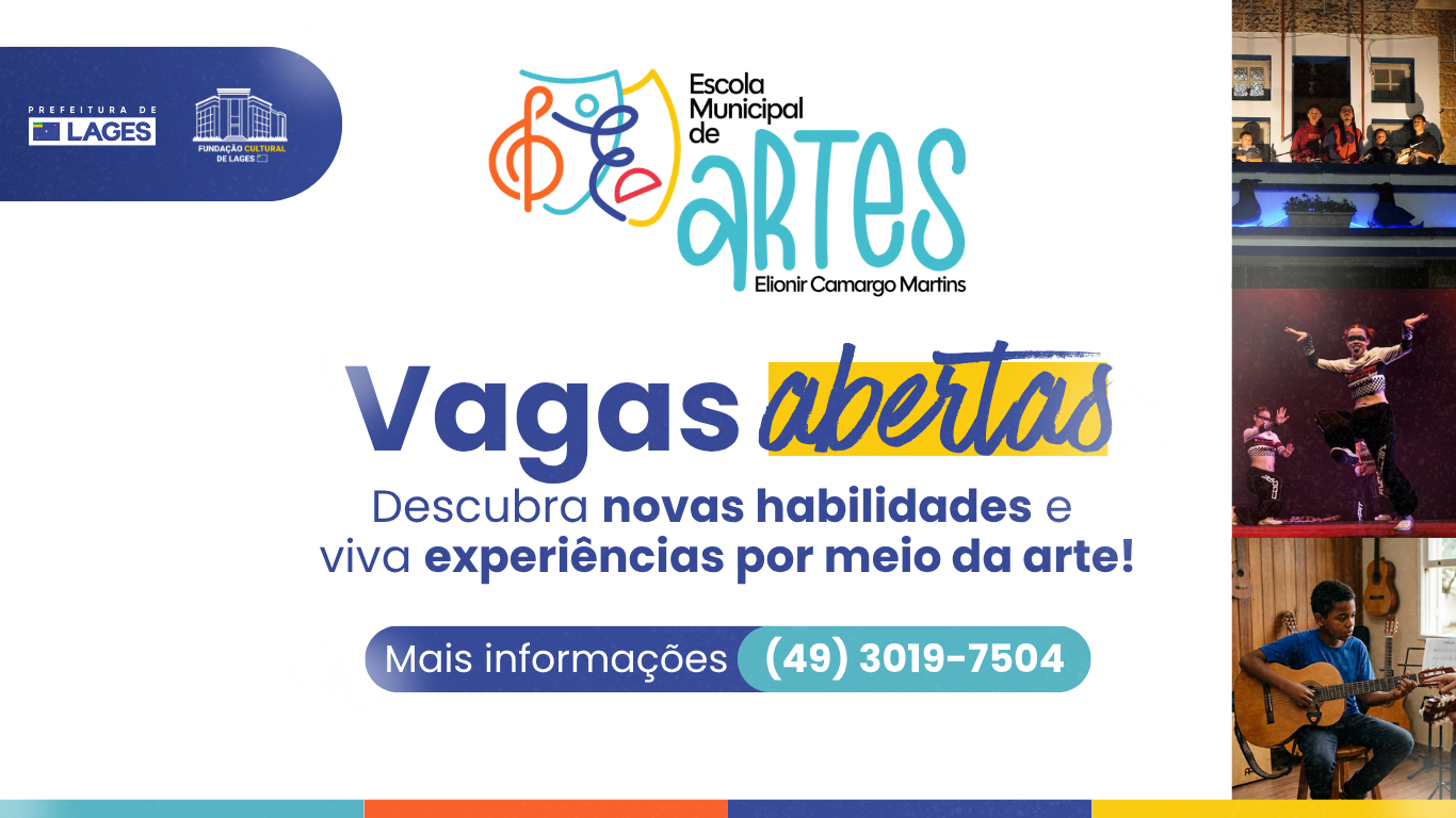 Escola de Artes Elionir Camargo Martins e Praça do CEU estão com inscrições abertas para diversos cursos