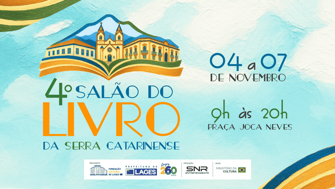 4º Salão do Livro da Serra Catarinense traz escritores e atrações culturais a Lages em novembro