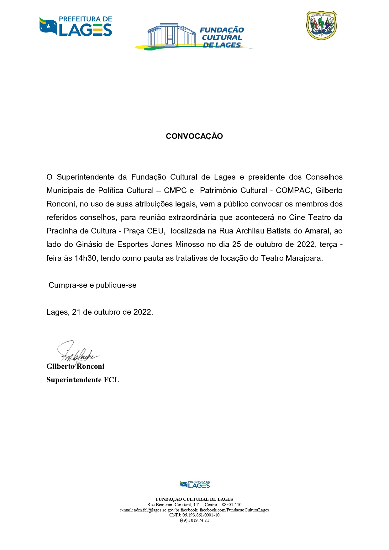 Reunião Conselhos de Cultura e Patrimônio