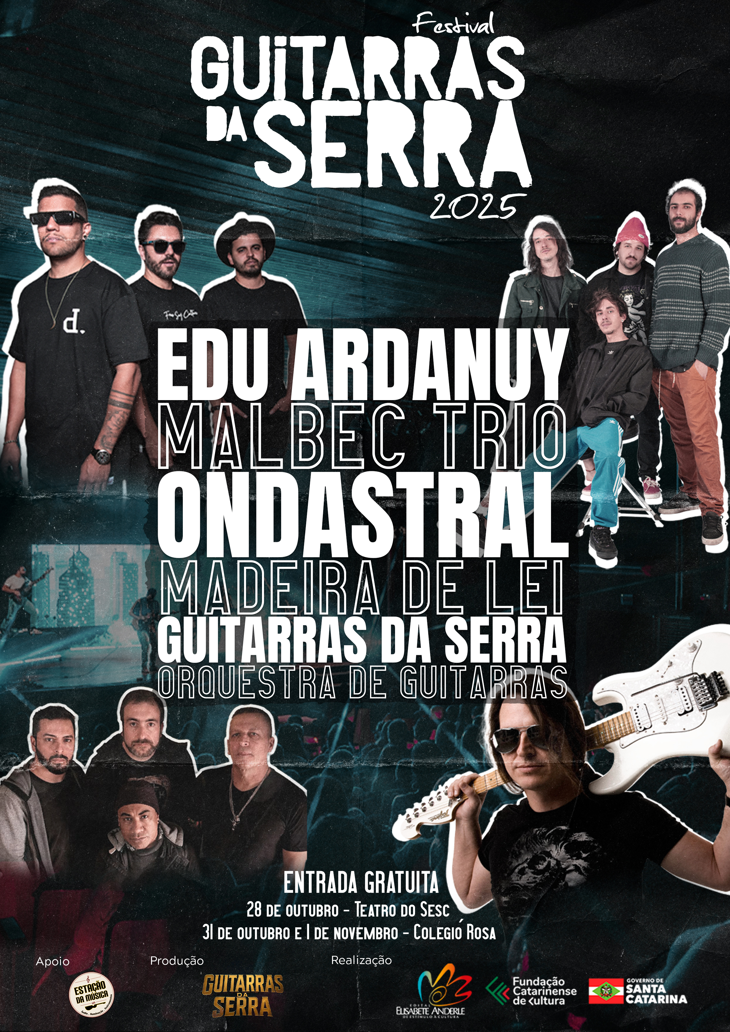 Festival Guitarras da Serra terá três dias de programação gratuita em Lages